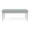 Lesro Lenox Steel 2 Seat Bench, Ash (Blue) Seat, Ash Back, 45 W 21 L 18.5 H, Linette Vinyl Seat LS2001 - alternate 1